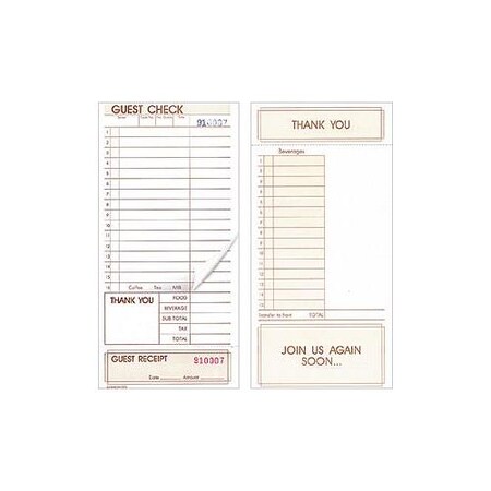 Rdw 2 Part Guest Checks, PK2000 3175LSE